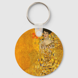 Gustav Klimts Porträtt i Adele Bloch-Bauer I Nyckelring