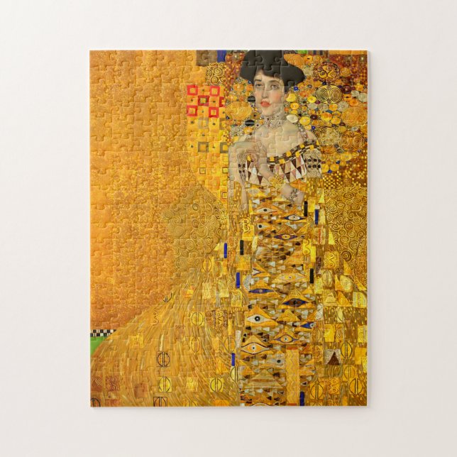 Gustav Klimts Porträtt i Adele Bloch-Bauer I Pussel (Vertikal)