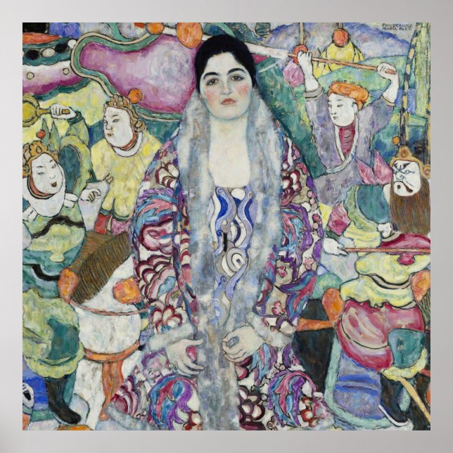 Gustav Klimts Porträtt i Friederike Maria Poster (Framsidan)