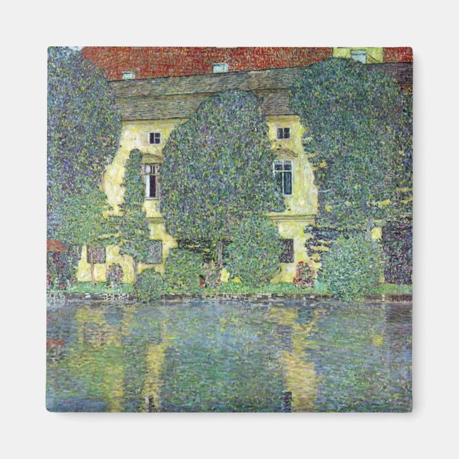 Gustav Klimts slott vid Attersee Magnet (Framsidan)