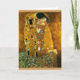 Gustav Klimt's "The Kiss" Art Card and Kuvert Kort