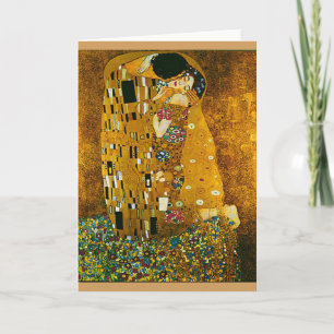 Gustav Klimt's "The Kiss" Art Card and Kuvert Kort