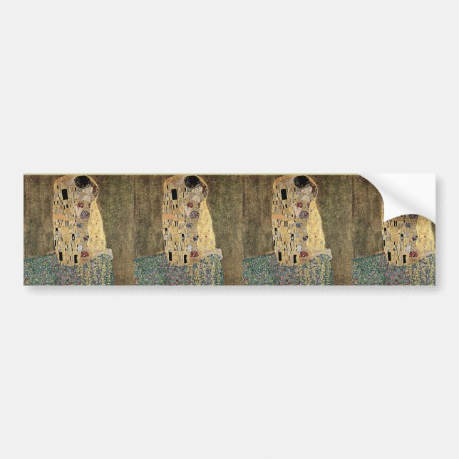 Gustav Klimt's The Kiss (circa 1908) Bildekal (Framsidan)