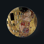 Gustav Klimt's The Kiss Detail (cirka 1908) Knapp<br><div class="desc">En klassisk teckning som har blivit offentlig och som ger underbara gåvor och andra produkter. En av Gustav Klimts mest berömd fungerar, The Kiss har en framträdande använda i guld löv och inspirerades av det urgamla mosaikernas stil. Klimt (1862-1918) var en av de främsta medlemmarna i Wienseftergirörelsen. Hans arbete kännetecknas...</div>