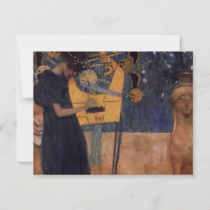 Gustav Kllimt Harp Music-inbjudningar Inbjudningar