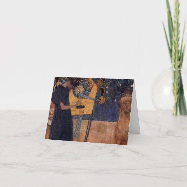 Gustav Kllimt harpamusik noterar kortet Kort (Framsida)