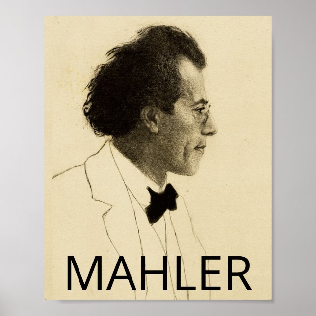 Gustav Mahler (1902, porträtt) Poster (Framsidan)