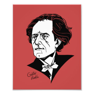 Gustav Mahler Fototryck