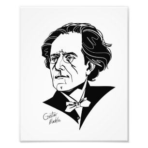 Gustav Mahler Fototryck