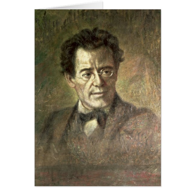 Gustav Mahler Hälsningskort (Framsidan)