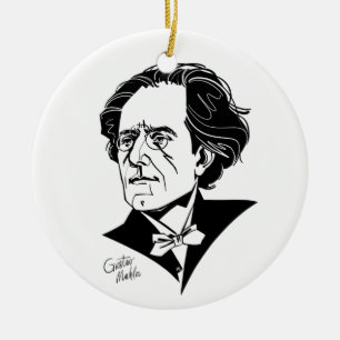 Gustav Mahler Julgransprydnad Keramik