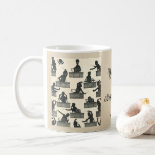 Gustav Mahler klassiska föra silhouettes Kaffemugg