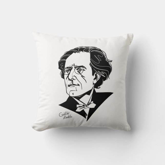 Gustav Mahler Kudde (Framsida)