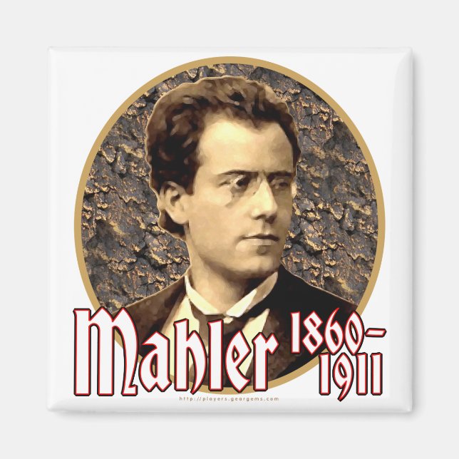 Gustav Mahler Magnet (Framsidan)