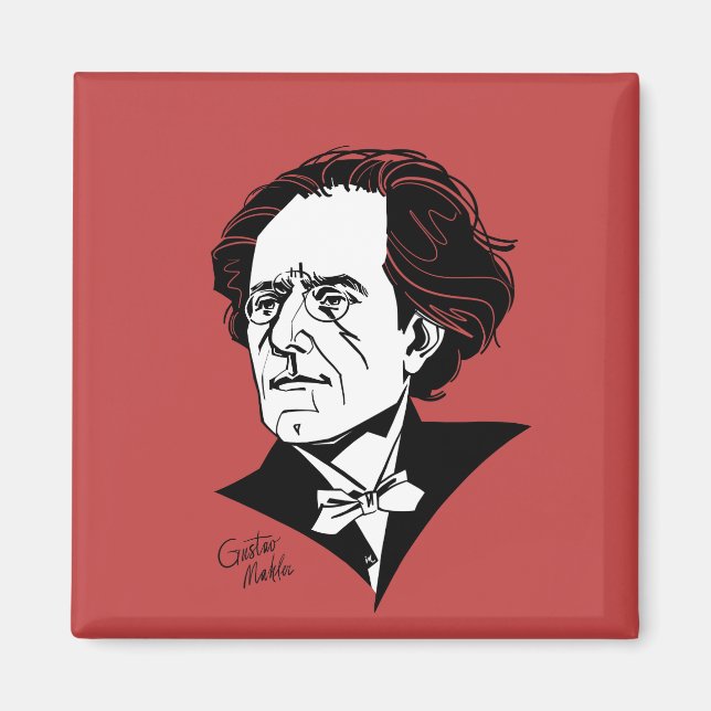 Gustav Mahler Magnet (Framsidan)