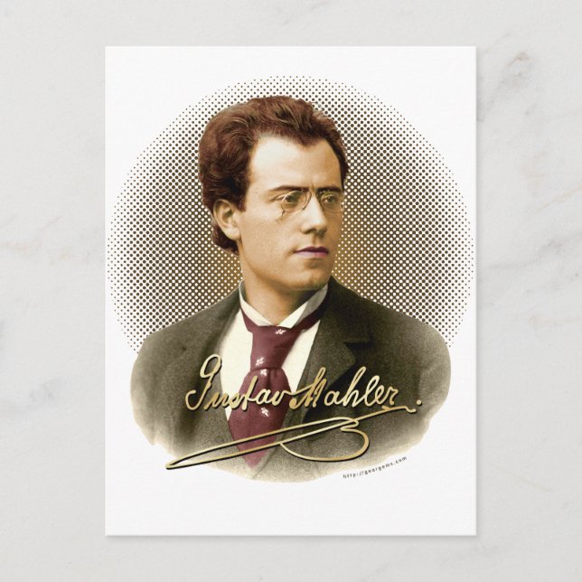 Gustav Mahler Namnteckning Vykort (Framsida)