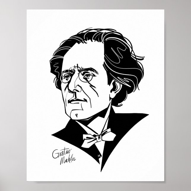 Gustav Mahler Poster (Framsidan)