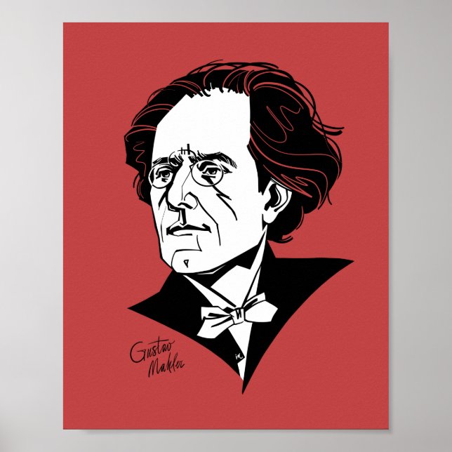 Gustav Mahler Poster (Framsidan)