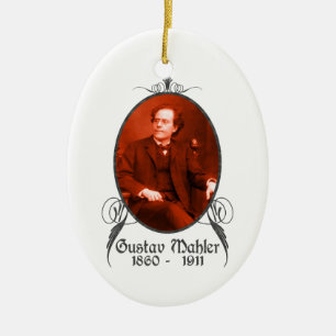 Gustav Mahler prydnad Julgransprydnad Keramik