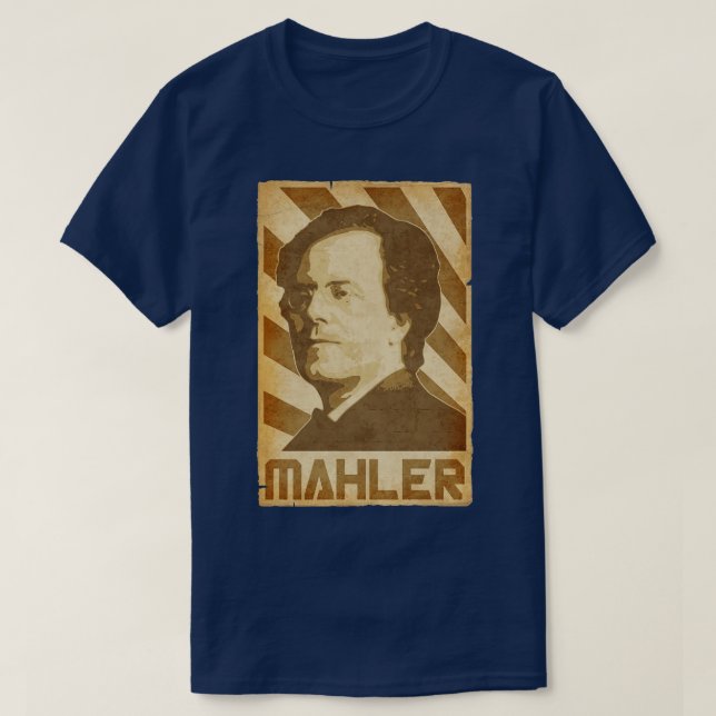 Gustav Mahler Retro Propaganda T Shirt (Design framsida)