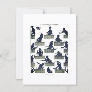 Gustav Mahler Silhouette av Otto Böhler Vykort