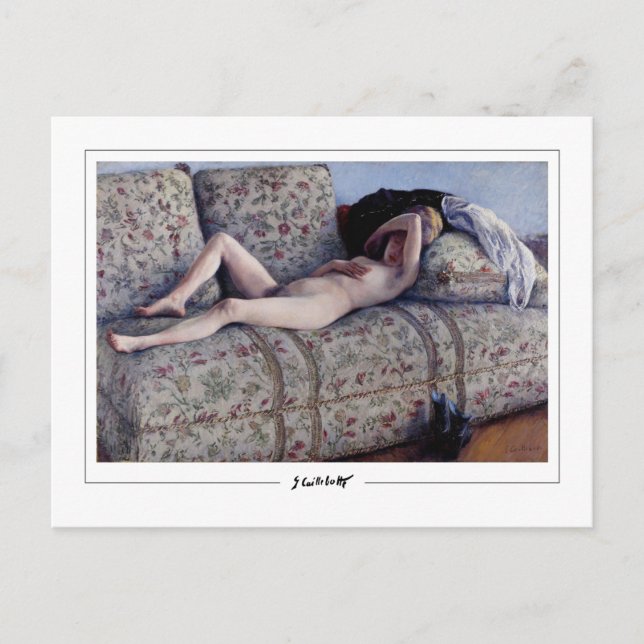 Gustave Caillebotte #12 - Finkonst Postkort Vykort (Framsida)