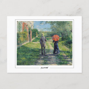 Gustave Caillebotte #14 - vykort för konst
