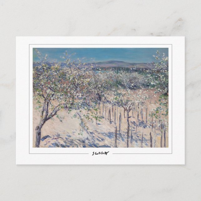 Gustave Caillebotte #402 - Konst Vykort (Framsida)