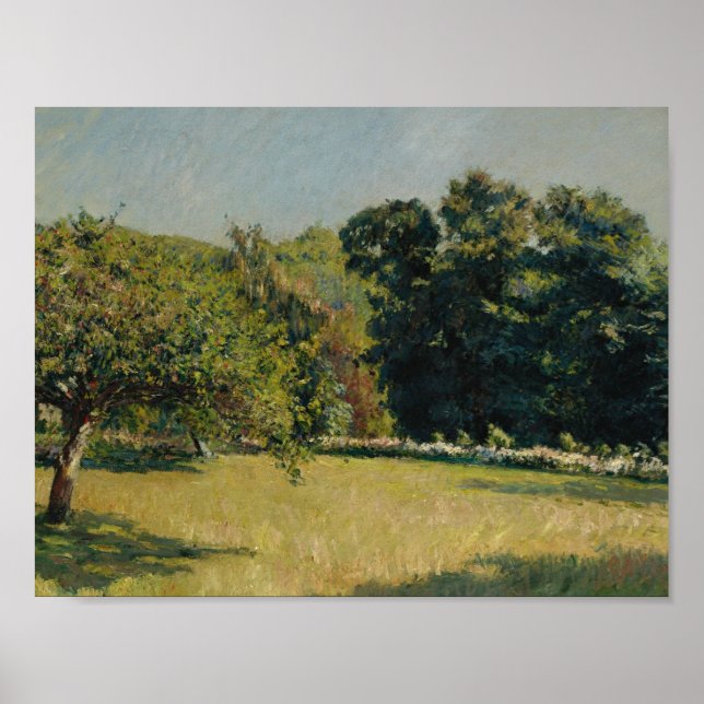 Gustave Caillebotte - A Garden i Trouville Poster (Framsidan)