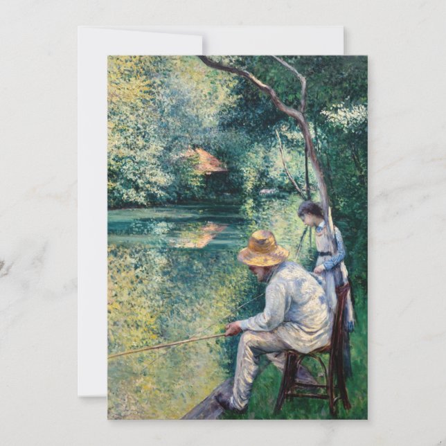 Gustave Caillebotte - Angling Inbjudningar (Framsida)