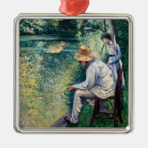 Gustave Caillebotte - Angling Julgransprydnad Metall