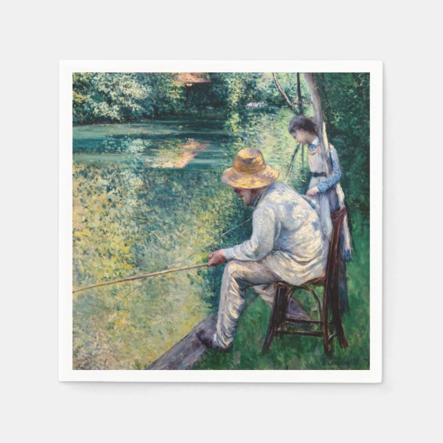 Gustave Caillebotte - Angling Pappersservett (Framsidan)