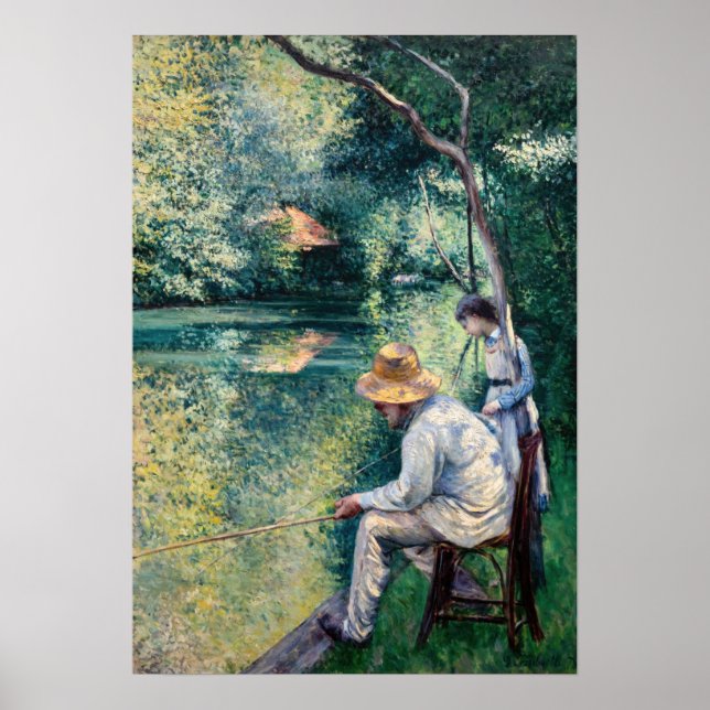 Gustave Caillebotte - Angling Poster (Framsidan)