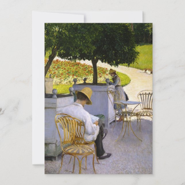 Gustave Caillebotte - Apelsinträden Inbjudningar (Framsida)