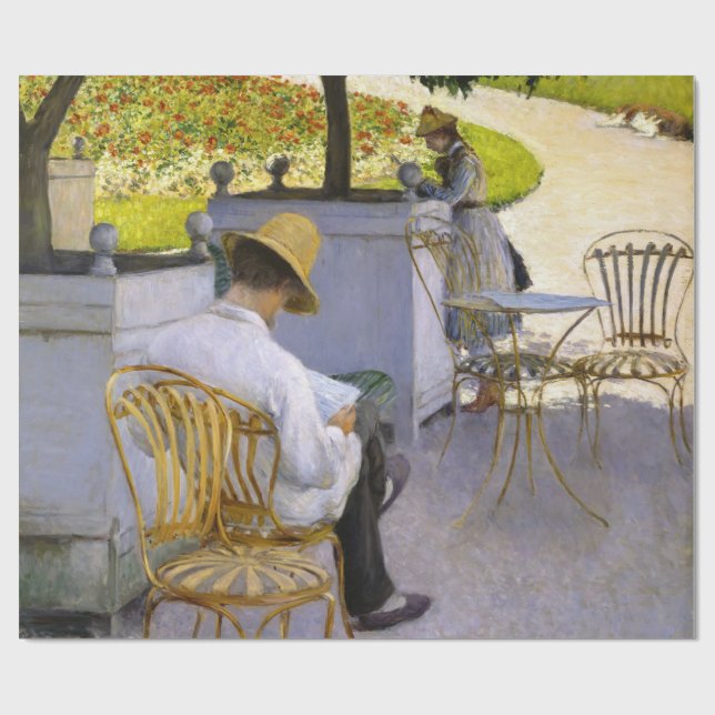 Gustave Caillebotte - Apelsinträden Presentpapper (Platt)