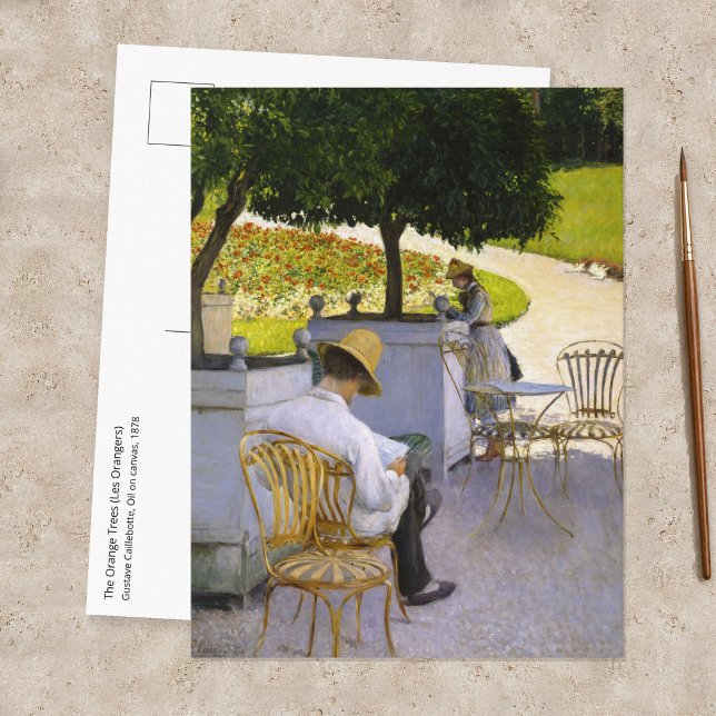 Gustave Caillebotte - Apelsinträden Vykort (Skapare uppladdad)
