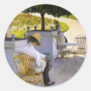 Gustave Caillebotte - Apelsinträdet Runt Klistermärke