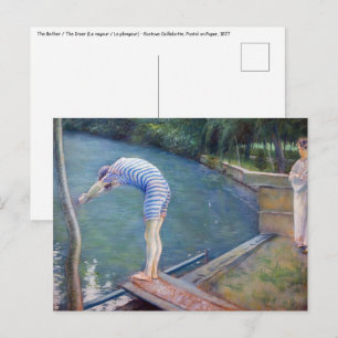 Gustave Caillebotte - Badaren / Dykaren Vykort