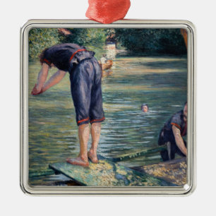 Gustave Caillebotte - Bathers, Yerres Bank Julgransprydnad Metall