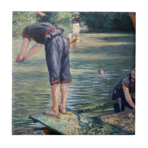 Gustave Caillebotte - Bathers, Yerres Bank Kakelplatta