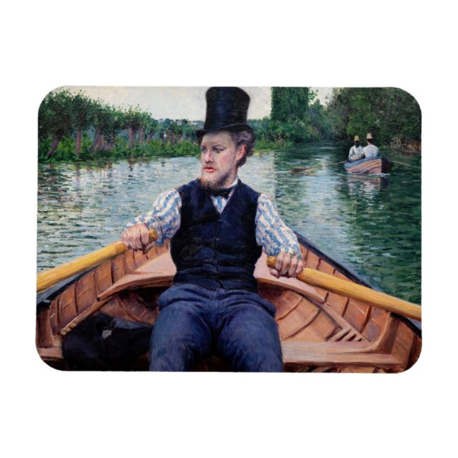 Gustave Caillebotte - Båtutflykt Magnet (Horisontell)