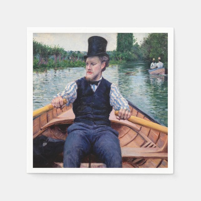 Gustave Caillebotte - Båtutflykt Pappersservett (Framsidan)