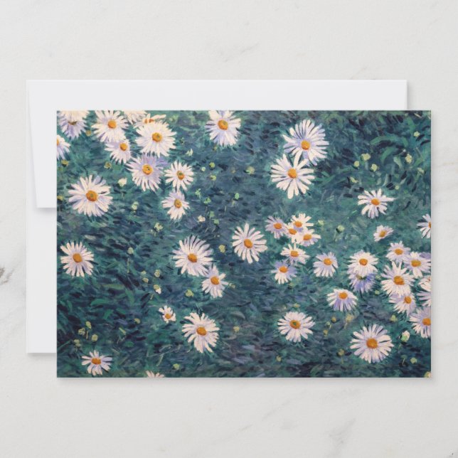 Gustave Caillebotte - Bed of Daisys, Detail Inbjudningar (Framsida)