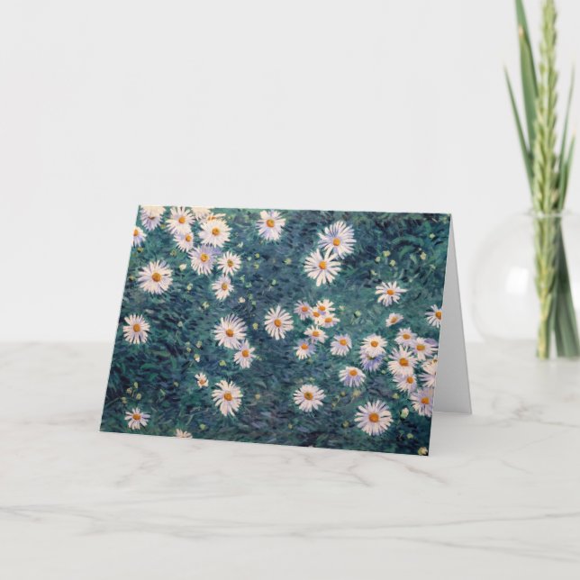 Gustave Caillebotte - Bed of Daisys, Detail Kort (Framsida)