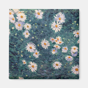 Gustave Caillebotte - Bed of Daisys, Detail Magnet