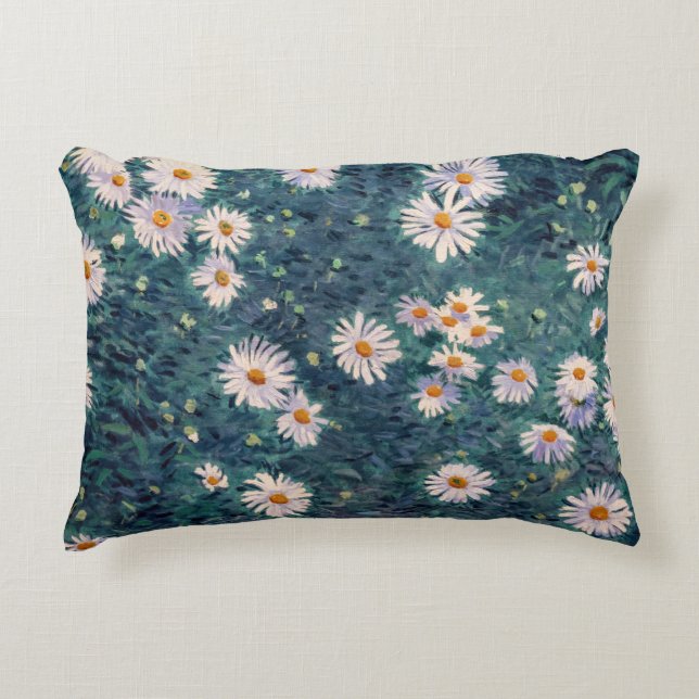 Gustave Caillebotte - Bed of Daisys, Detail Prydnadskudde (Framsidan)