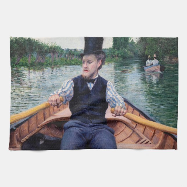 Gustave Caillebotte - Boating Party Kökshandduk (Horisontell)