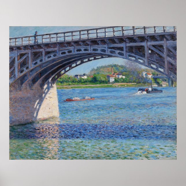 Gustave Caillebotte - Bron i Argentina & Seine Poster (Framsidan)