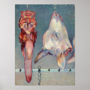 Gustave Caillebotte - Calfs chef och Ox Tunga Poster