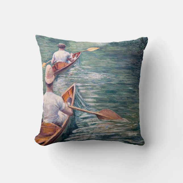 Gustave Caillebotte - Canoes på Yerres Kudde (Framsida)